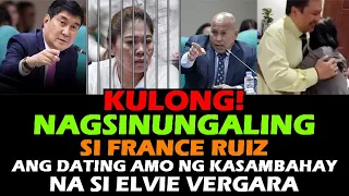 ELVIE KASAMBAHAY VERGARA LATEST SENATE HEARING | KULONG SI FRANCE RUIZ! Idol Raffy Tulfo In Action