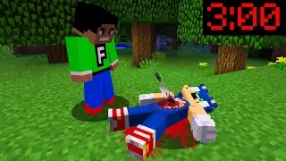 Minecraft PE : I FOUND SONIC IN MY WORLD at 3:00AM