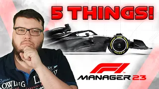 F1 Manager 2023: 5 Features It NEEDS To Have!