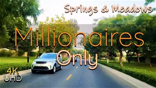 4K Dubai Springs & Meadows Luxury Communities Drive