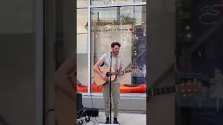 Jordan Hart Playing She Goes on the street in Toronto