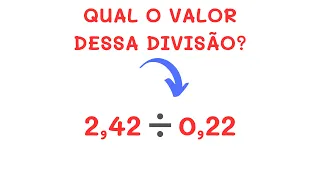 COMO CALCULAR DIVISÃO DE NÚMEROS DECIMAIS