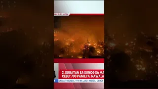 700 pamilya, nawalan ng tirahan dahil sa sunog sa Mandaue City, Cebu #shorts | Unang Balita