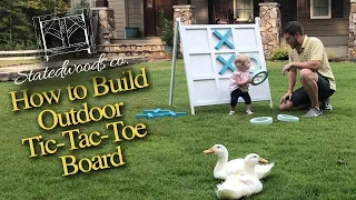 How to Build an Outdoor Tic-Tac-Toe Board Game