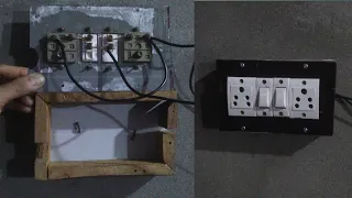 How To Give Connection Of Electric Board | How To Makes Switch Board Wiring