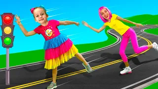 Traffic Safety Song + More Nursery Rhymes & Kids Songs | Maya and Mary