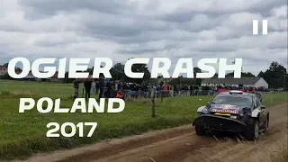 Sebastien Ogier Crash!!! || WRC Rally Poland 2017 || Ford Fiesta M-Sport