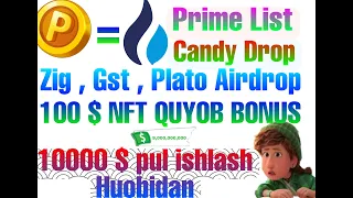 🔥Huobi 1000 $🎁 pul ishlash imkoniyati  🤑Prime List Candy drop telefonda pul ishlash🔥