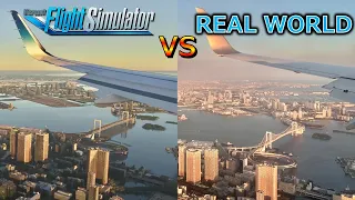 Microsoft Flight Simulator 2020 vs Real World at Tokyo International Airport
