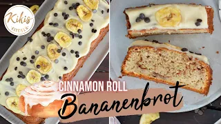 SAFTIGSTES Bananenbrot Cinnamonroll-Style / Zimtschnecken Bananabread 😍