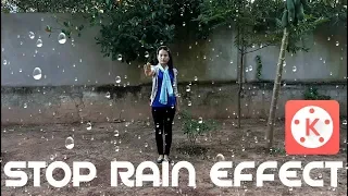 Stop Rain Effect on KineMaster || Magic Girl Freezes Rain || Trick on Stop Rain Effect on KineMaster