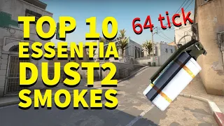 Top 10 Most Essential Dust 2 Smokes for 64 tick (2023)