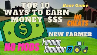 FS22 | Top 10 Best Ways to Earn Money in Farming Simulator 22 | Ultimate Guide for New Players
