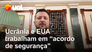 Zelensky diz que Ucrânia e EUA trabalham em 'acordo de segurança'