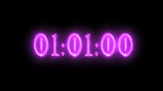 Purple vampire neon timer 61 minutes stopwatch