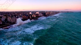 Tempête et Grandes marées de Saint-Malo -Février 2016-Bretgane-En drone