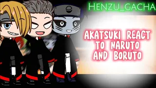 ♥︎AKATSUKI REACT TO NARUTO AND BORUTO || gacha club || ♥︎