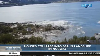 Houses collapse into sea in landslide in Norway