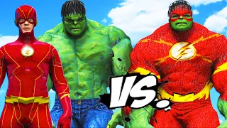 THE FLASH, THE HULK VS FLASH - HULK