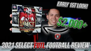 1ST LOOK AT THE NEW SELECT 😱 2021 Select Football FOTL Hobby Box Review 🏈