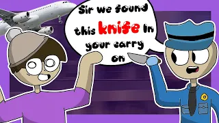 I accidentally brought a KNIFE on a airplane (Travel Stories)