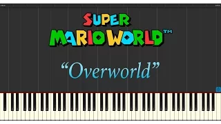 Super Mario World - Overworld (Piano Tutorial Synthesia)