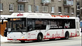 Череповец | Поездка на автобусе ЛиАЗ-5292.67 (К235СМ_35; 0552) | Маршрут 2