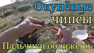 Ловля окуня на микро джиг. Чипсы из окуня на сковородке,10 минут делов!