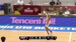 Rafael Pinzon vs KOR U19 22 PTS 6 AST        7.10.21