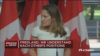 Canada foreign minister: Steel and aluminum tariffs are 'absurd' and 'illegal'