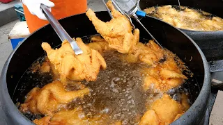 Whole Chicken Frying in a Super Big Cauldron / Fried Chicken | Korean Street Food