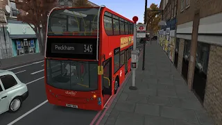 Omsi 2 London Extension Route 345 Brixton - Camberwell Green Enviro 400 Abellio