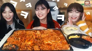 친언니랑 사촌동생이랑 해물찜 먹방ㅋㅋㅋ🤣❤!!! 슈기♬ Shugi Mukbang eating show