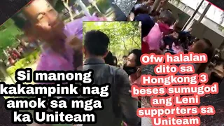 TATLONG BESES SINUGOD NG LENI SUPPORTERS ANG UNITEAM DITO SA HONGKONG #bbm #bbmsara2022 #uniteam