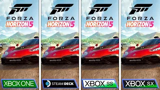 Forza Horizon 5 | Steam Deck - Xbox One - Xbox Series S/X | Graphics Comparison #pcgamepass