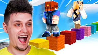 NOOB VS PRO - WYŚCIG PARKOUR W MINECRAFT!! | Vito i Bella