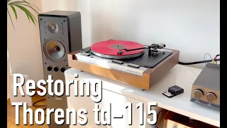 Restoring Thorens td 115 vintage turntable