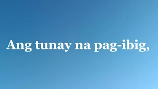 Ang Pag-ibig ay hindi nabibigo    Diyos na Jehova