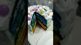 Rainbow 🌈 cake #rainbowcake#rainbowcakeshortvideo#swagatikascookingdiary