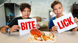 EXTREME Bite, Lick or Nothing Challenge!!