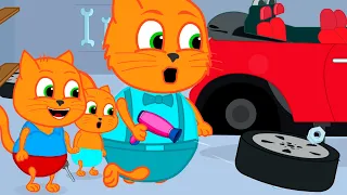 Cats Family en Français - Papa a perdu son instrument Animé 2024 en Français