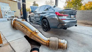 BMW 330i Downpipe Exhaust, Stage 2 Tune & Bench Unlock (B48/B46 Sounds GREAT Now!)