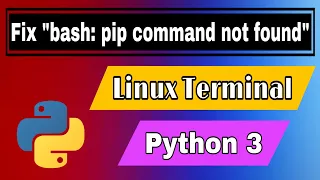 How to fix pip command not found in  Linux || How to fix no module named pip  linux