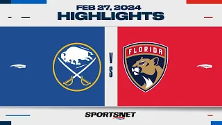 NHL Highlights | Sabres vs. Panthers - February 27, 2024