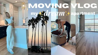 MOVING INTO MY NEW APARTMENT + empty apartment tour! unpacking, first night in Tampa & settling in.