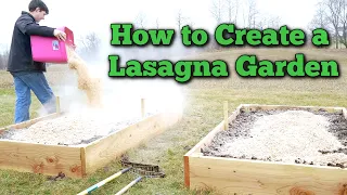 How to Use Lasagna Gardening Methods in Raised Vegetable Garden Beds!!