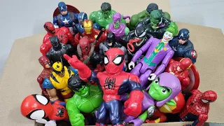 SPIDERMAN VS IRONMAN VS HULK VS CAPTAIN AMERICA VS VENOM VS SUPERMAN SUPERHERO AVENGERS UNBOXING