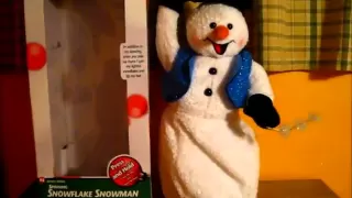 Gemmy - Spinning Snowflake Snowman (2 Song Version)