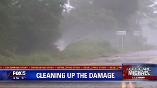 Cleaning up after Hurricane Michael