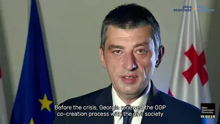 Georgian Prime Minister Giorgi Gakharia Addresses the OGP Virtual Leaders Summit